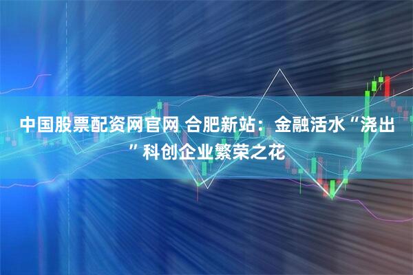 中国股票配资网官网 合肥新站：金融活水“浇出”科创企业繁荣之花
