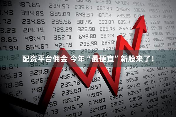 配资平台佣金 今年“最便宜”新股来了！